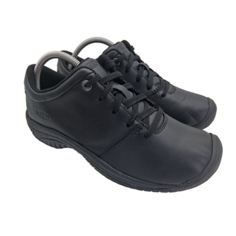 Keen Kanteen Shoes Womens Size 10 Black Leather Slip Resistant Work 1006999